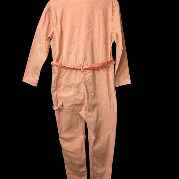 A. Helme Pink Jumpsuit with Belt Womens XL NEW - Picture 3 of 3